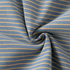 Dave&Bella Toddler Boys Autumn Blue/Green Striped Versatile T-shirts Tops