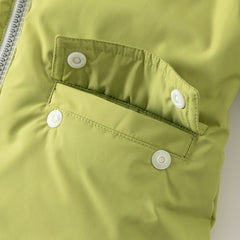 Dave&Bella Baby Girls/Boys Winter Rose/Green Windproof Hooded Down Rompers