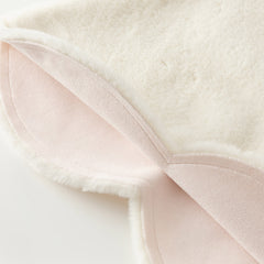 Dave&Bella Toddler Girls White Padded Windproof Hooded Capes