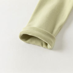 Dave&Bella Girls Autumn Toddler Pink/Green Cotton T-shirts Tops