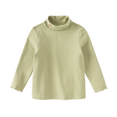 Dave&Bella Girls Autumn Toddler Pink/Green Cotton T-shirts Tops