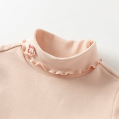 Dave&Bella Girls Autumn Toddler Pink/Green Cotton T-shirts Tops