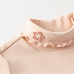 Dave&Bella Girls Autumn Toddler Pink/Green Cotton T-shirts Tops