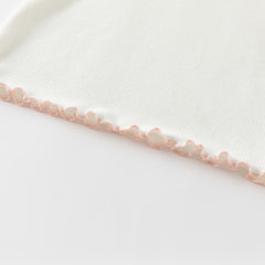 Dave&Bella Kids Girls Autumn Elegant Beige/Light Purple T-shirts Tops