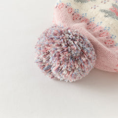 Dave&Bella Toddler Girls Sweet Pink Versatile Warm Ear-protected Hats