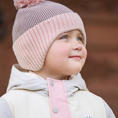 Dave&Bella Girls/Boys Loose Knit Ear Warmers Winter Hats