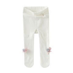 Dave&Bella Girls Autumn Cute White Park Footed Tights Leggings