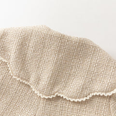 Dave&Bella Toddler Girls Adorable Apricot Long-sleeved Outwear Cozy Padded Coats