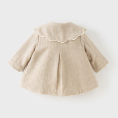 Dave&Bella Toddler Girls Adorable Apricot Long-sleeved Outwear Cozy Padded Coats