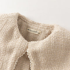 Dave&Bella Toddler Girls Adorable Apricot Long-sleeved Outwear Cozy Padded Coats