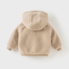 Dave&Bella Toddler Girls/Boys Winter Cute Animal-style Outwear Hooded Plush Padded Coat