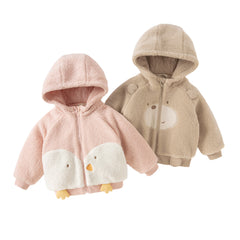 Dave&Bella Toddler Girls/Boys Winter Cute Animal-style Outwear Hooded Plush Padded Coat