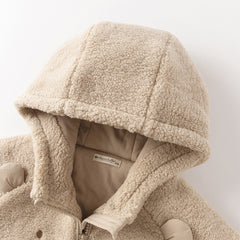 Dave&Bella Toddler Girls/Boys Winter Cute Animal-style Outwear Hooded Plush Padded Coat