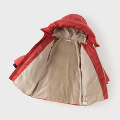 Dave&Bella Kids Girls/Boys Winter Cozy Mid-length Outwear Hooded Down Coats