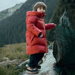 Dave&Bella Kids Girls/Boys Winter Cozy Mid-length Outwear Hooded Down Coats