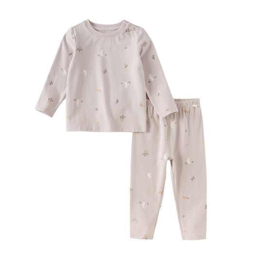 Dave&Bella Toddler Girls/Boys Winter Breathable Cotton Playful Print Pajamas Sets