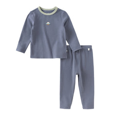 Dave&Bella Toddler Girls Autumn Cotton Multiple Pastel Color Indoor Pajamas Pants Set