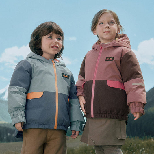 Dave&Bella Kids Girls/Boys Winter Warm Windproof Hooded White Duck Down Jacket