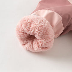 Dave&Bella Baby Girls/Boys Grey Blue/Grey Pink Long sleeve Waterproof Hooded Rompers