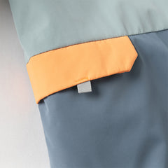 Dave&Bella Baby Girls/Boys Grey Blue/Grey Pink Long sleeve Waterproof Hooded Rompers