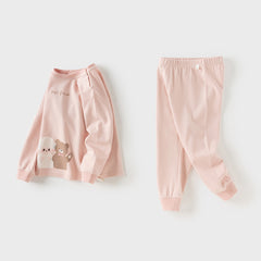 Dave&Bella Toddler Girls/Boys Autumn Cotton Indoor Breathable Sleepwear Pajamas