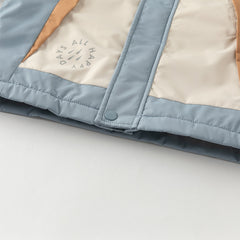 Dave&Bella Kids Boys Autumn Candy Blue Outdoor Hooded Padded Coats