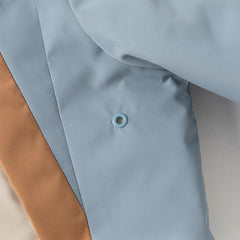 Dave&Bella Kids Boys Autumn Candy Blue Outdoor Hooded Padded Coats