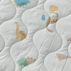 Dave&Bella Kids Boys Autumn Dinosaur Print/Blue Warm Padded Liner Jacket