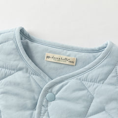 Dave&Bella Kids Boys Autumn Dinosaur Print/Blue Warm Padded Liner Jacket