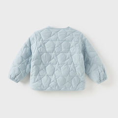 Dave&Bella Kids Boys Autumn Dinosaur Print/Blue Warm Padded Liner Jacket