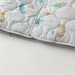 Dave&Bella Kids Boys Autumn Dinosaur Print/Blue Warm Padded Liner Jacket