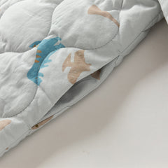 Dave&Bella Kids Boys Autumn Dinosaur Print/Blue Warm Padded Liner Jacket