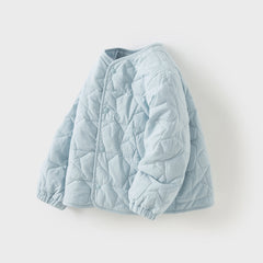 Dave&Bella Kids Boys Autumn Dinosaur Print/Blue Warm Padded Liner Jacket