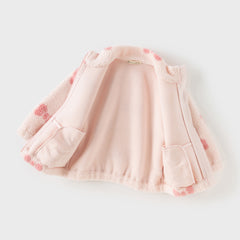 Dave&Bella Kids Girls/Boys Multi-print Turtle Soft Plush Outwear Coats