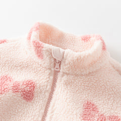 Dave&Bella Kids Girls/Boys Multi-print Turtle Soft Plush Outwear Coats