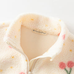 Dave&Bella Kids Girls/Boys Multi-print Turtle Soft Plush Outwear Coats