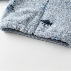 Dave&Bella Kids Girls/Boys Multi-print Turtle Soft Plush Outwear Coats