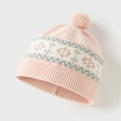 Dave&Bella Toddler Girls Versatile Cute Pink Pullover Hats