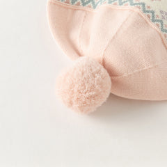 Dave&Bella Toddler Girls Versatile Cute Pink Pullover Hats