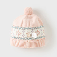 Dave&Bella Toddler Girls Versatile Cute Pink Pullover Hats