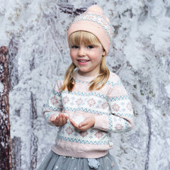 Dave&Bella Toddler Girls Versatile Cute Pink Pullover Hats