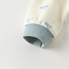 Dave&Bella Kids Boys Autumn Animal Print Cotton Warm Pajamas Set