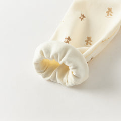 Dave&Bella Kids Boys Autumn Animal Print Cotton Warm Pajamas Set