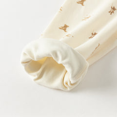 Dave&Bella Kids Boys Autumn Animal Print Cotton Warm Pajamas Set