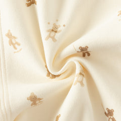 Dave&Bella Kids Boys Autumn Animal Print Cotton Warm Pajamas Set