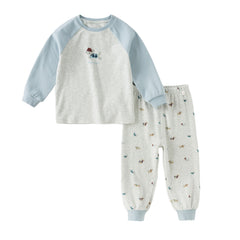 Dave&Bella Toddler Girls/Boys Autumn Cotton Cute Print Sleepwear Pajamas Pants Set