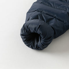 Dave&Bella Toddler Boys Winter Navy Blue Outdoor Windproof Faux Two-piece Down Jacket