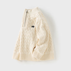 Dave&Bella Kids Girls/Boys Winter Versatile Multicolor Warm Turtle Pullover Sweaters Tops