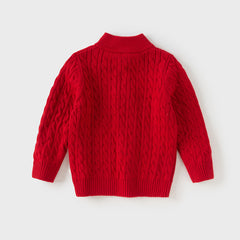 Dave&Bella Kids Girls/Boys Winter Versatile Multicolor Warm Turtle Pullover Sweaters Tops