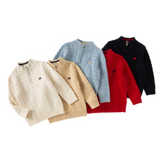 Dave&Bella Kids Girls/Boys Winter Versatile Multicolor Warm Turtle Pullover Sweaters Tops